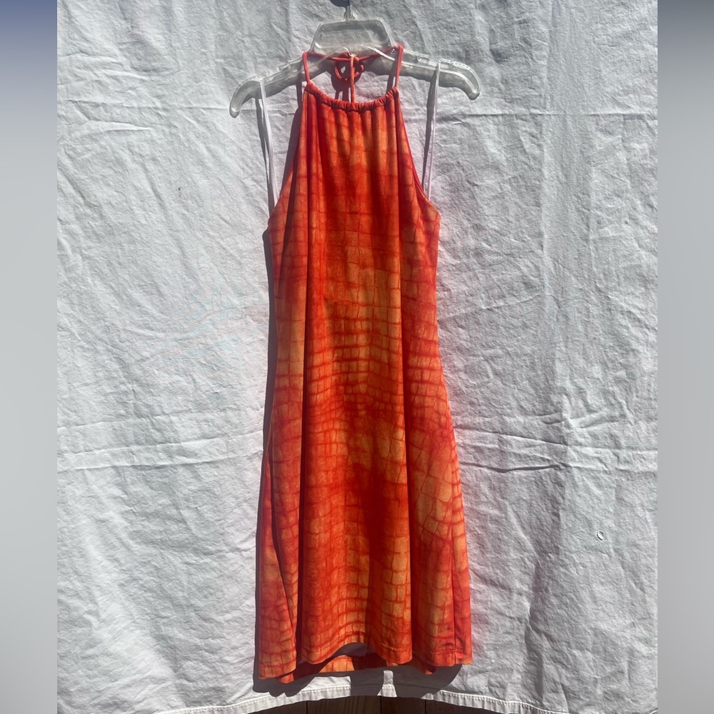 Summer Vintage Y2K Halter Print Dress